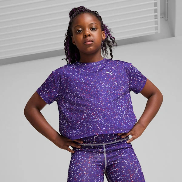 PUMA Kids' Tee: All Aboard for Style! Short & Sweet Train Vibes. Get Yours!