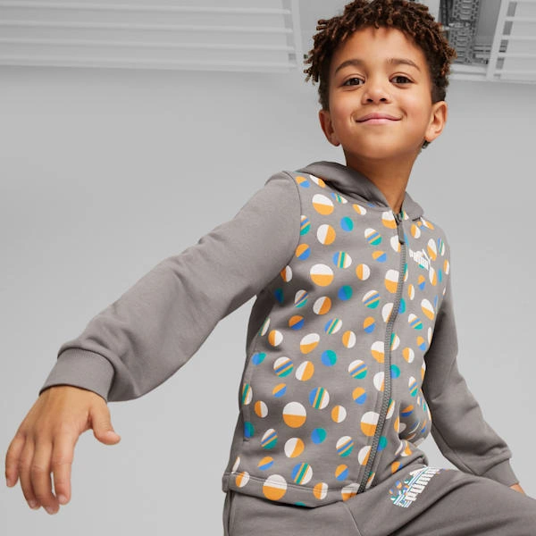 ESS+ Summer Fun Hoodie: Little Ones' PUMA Zip-up Ready for Adventure!